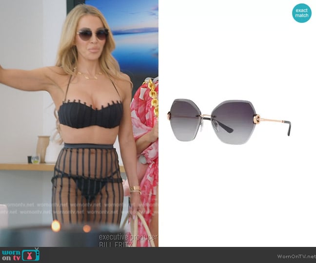 Bvlgari BV6105B worn by Lisa Hochstein (Lisa Hochstein) on The Real Housewives of Miami