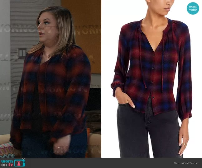 Maxie's Trendy Take on Classic Plaid with Bella Dahl's Shirt on GH ...