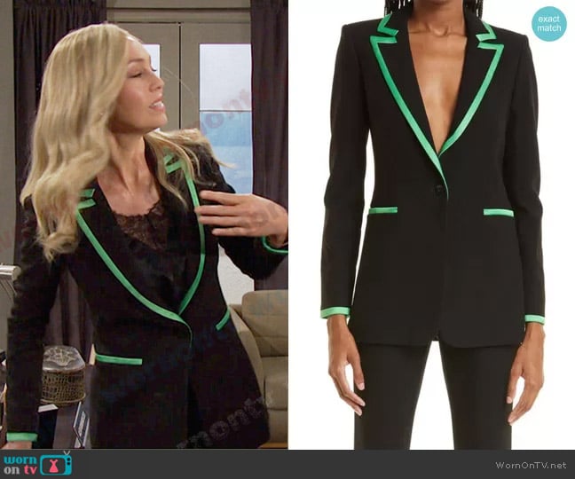 Alice + Olivia Breann Blazer worn by Theresa Donovan (Emily O'Brien) on Days of our Lives