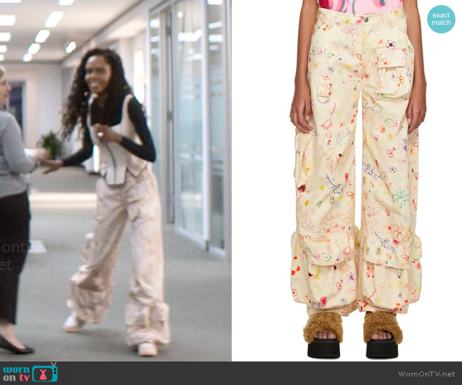 Collina Strada Garden Cargo Pants worn by Hazel-May McCall (Ashleigh Murray) on The Other Black Girl