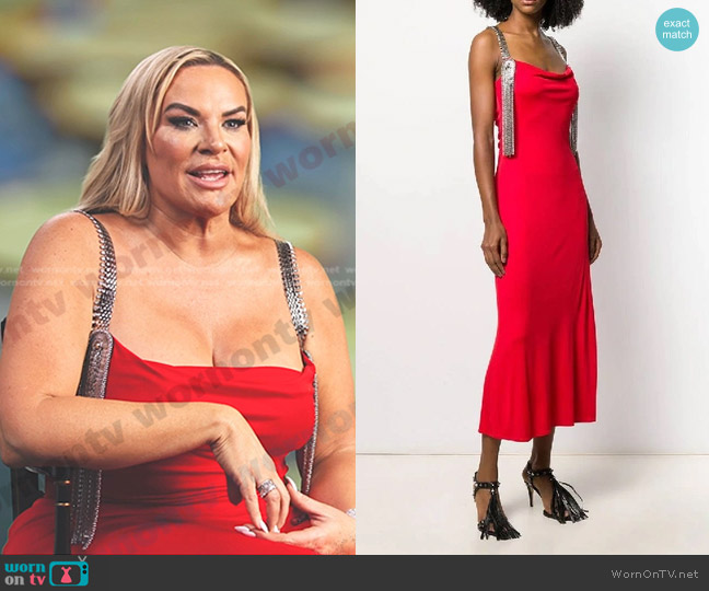 Christopher Kane Embellished Strap Dress worn by  on The Real Housewives Ultimate Girls Trip