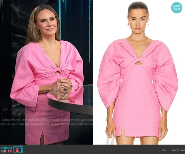 Cult Gaia Dahlia Dress worn by Keltie Knight on E! News