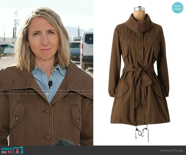 Daughters of the Liberation Anorak Utility Jacket worn by Julia Ainsley on NBC News Daily