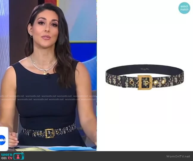 Dior Diorquake Belt worn by Erielle Reshef on Good Morning America