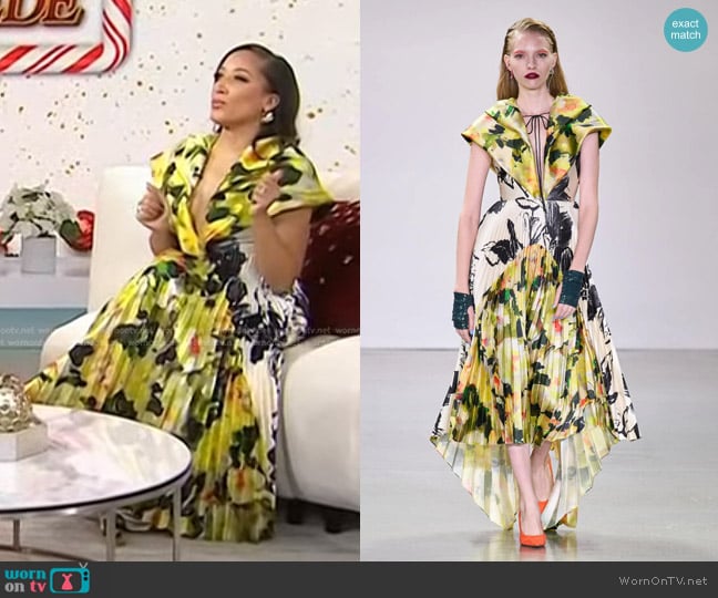 Bibhu Mohapatra Mixed Print Dress worn by Robin Thede on Today