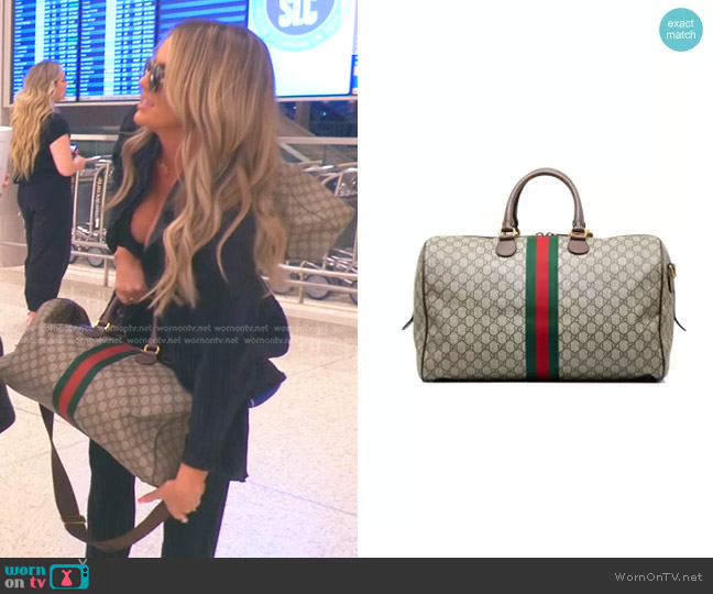 Gucci GG Supreme Ophidia Travel Bag worn by Whitney Rose on The Real Housewives of Salt Lake City