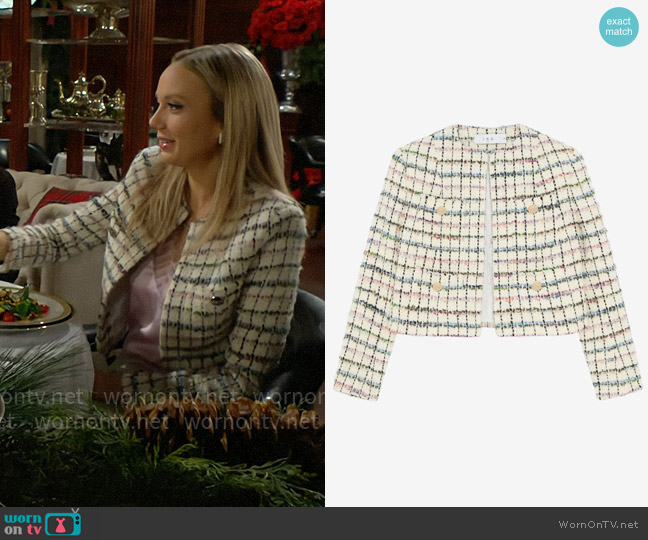 IRO Miora Jacket worn by Abby Newman (Melissa Ordway) on The Young and the Restless