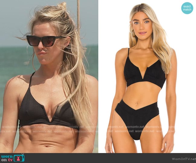 Olivia’s black V Bikini top on Southern Charm