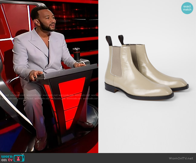 Paul Smith Stealth Boots worn by John Legend on The Voice