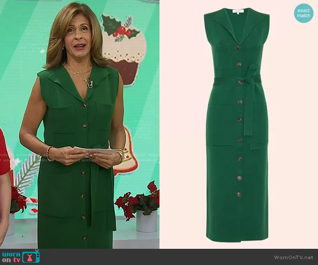 Pearl by Lela Rose Sleeveless Knit Vest Dress worn by Hoda Kotb on Today