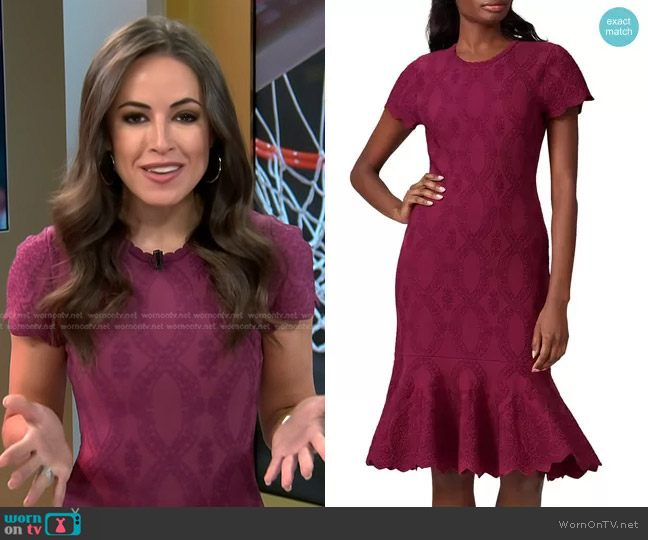 Shoshanna Preston Flounce Dress worn by Kaylee Hartung on Today