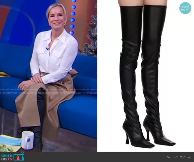 Proenza Schouler Trap Tall Boots worn by Dr. Jennifer Ashton on Good Morning America