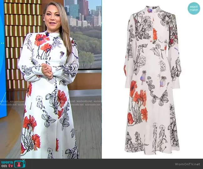 Sika'a Makenene Dress worn by Ginger Zee on Good Morning America