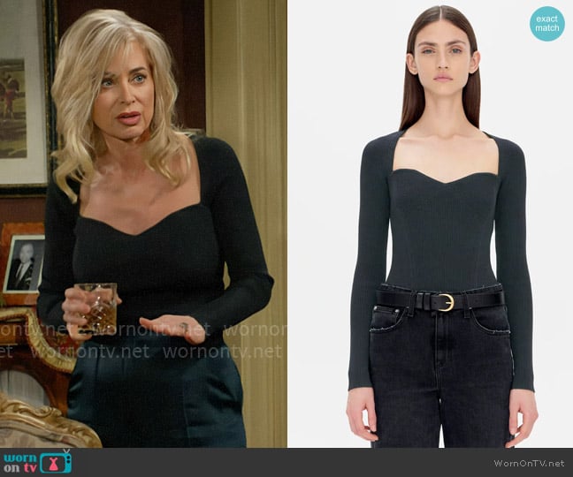 Simkhai Giuliana Top worn by Ashley Abbott (Eileen Davidson) on The Young and the Restless