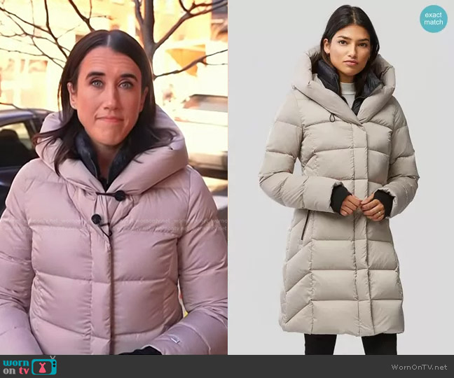 WornOnTV: Maggie’s puffer down hooded coat on NBC News Daily | Clothes ...