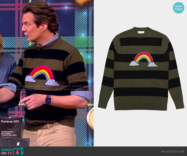 WornOnTV: Adam Glassman striped rainbow sweater on The View | Clothes ...