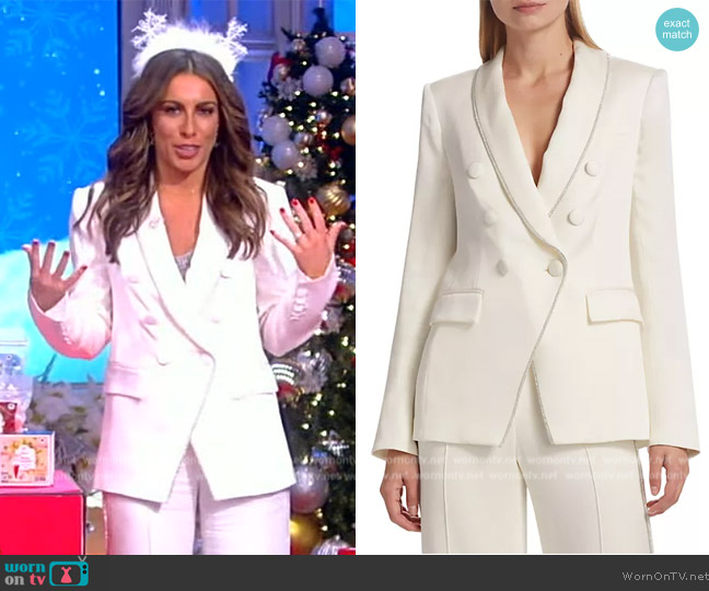 WornOnTV: Alyssa’s white double breasted blazer on The View | Alyssa ...