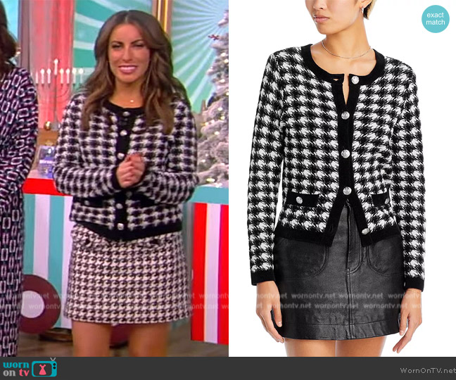 WornOnTV: Alyssa’s houndstooth cardigan and skirt on The View | Alyssa ...