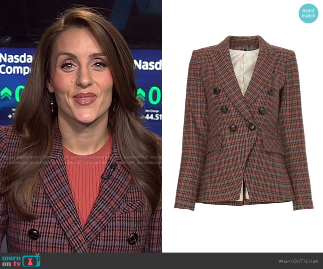 WornOnTV: Kristina Partsinevelos's pink plaid blazer on NBC News