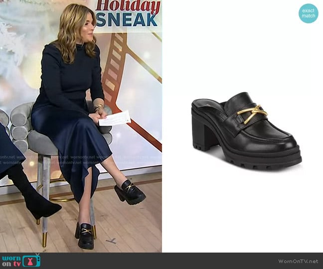 Veronica Beard Wynter Lug Sole Mule worn by Jenna Bush Hager on Today