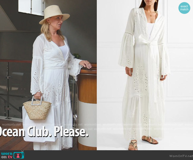 WornOnTV: Kristen's white lace coverup on The Real Housewives