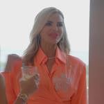 Alexia’s coral embellished top and skirt on The Real Housewives of Miami