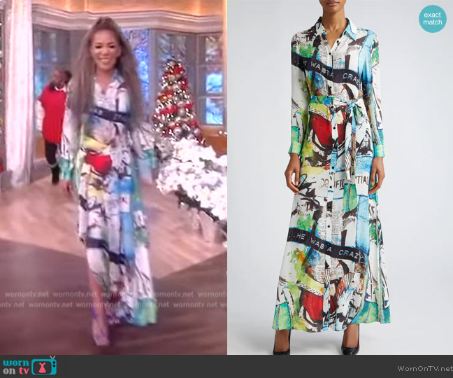 WornOnTV: Sunny’s white printed shirtdress on The View | Sunny Hostin ...