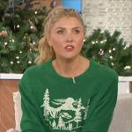 Amanda’s green The Great Mountains sweatshirt on The Talk