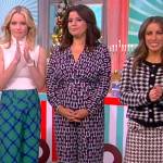 Ana’s geometric print jumpsuit on The View