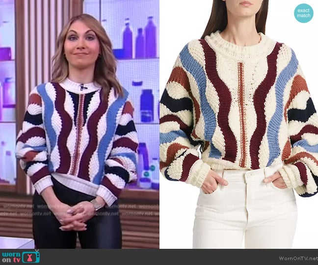 Ba&sh Weber Jumper worn by Lori Bergamotto on Good Morning America