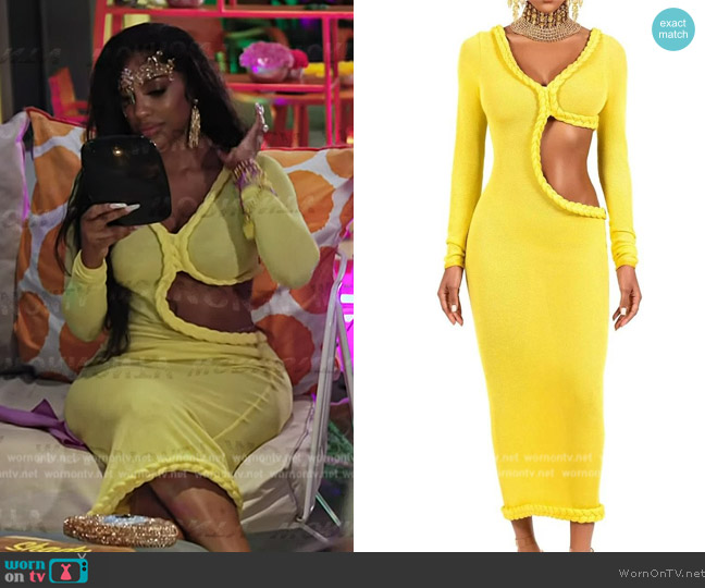 BFyne Yellow Dress worn by  on The Real Housewives Ultimate Girls Trip