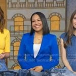 Stephanie’s blue blazer and pants on Good Morning America