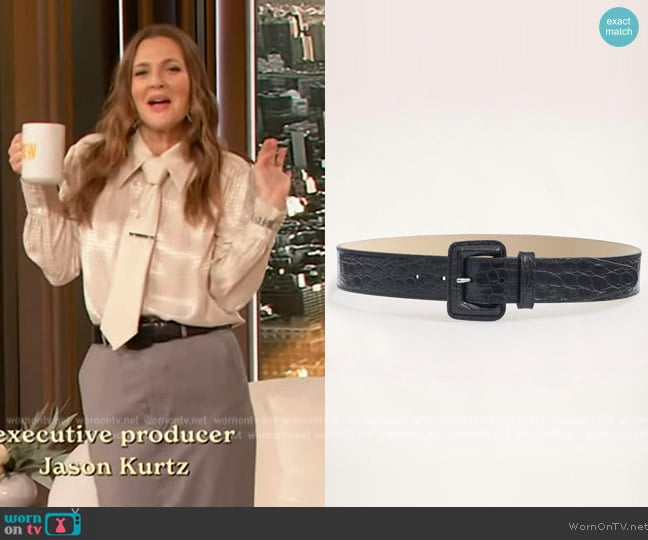 Patricia Von Musulin Lucite and Ivory Earrings worn by Drew Barrymore on The Drew Barrymore Show