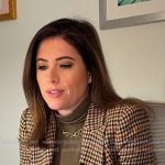 Chloe’s beige plaid blazer on Today