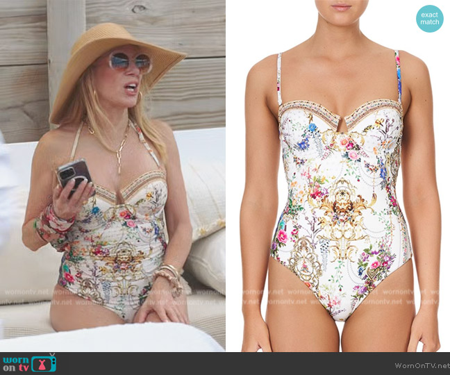 Camilla By The Meadow Laced-Back Underwire One-Piece Swimsuit worn by Ramona Singer on The Real Housewives Ultimate Girls Trip