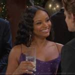 Chanel’s purple sequin dress on Days of our Lives