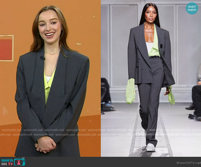 Coperni 2024 Spring Summer Collection worn by Phoebe Dynevor on Today