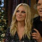 Cricket’s sparkly chevron mini dress on The Young and the Restless