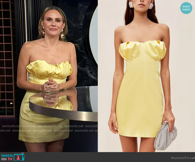 Cult Gaia  Giana Dress worn by Keltie Knight on E! News