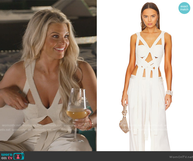 Cult Gaia Rihanna Knit Top worn by Madison LeCroy on Southern Charm