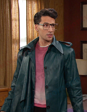 Darius's green leather coat on Days of our Lives