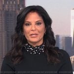 Darlene Rodriguez’s black pearl embellished neck sweater on Today