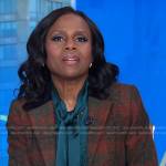 Deobrah’s red plaid blazer on Good Morning America