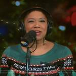 Deja Vu’s ugly Christmas sweater on Live with Kelly and Mark