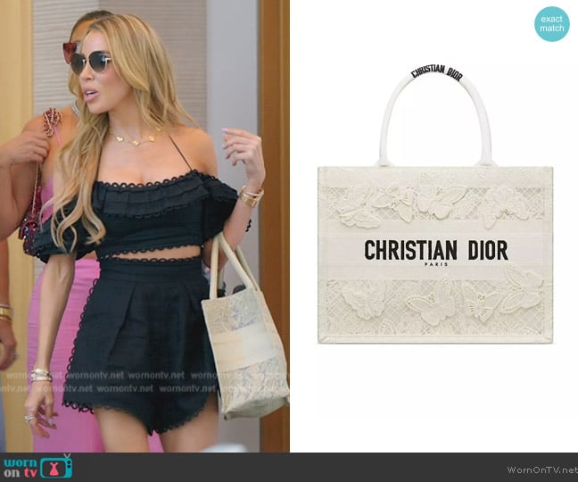 Dior Medium Dior Book Tote worn by Lisa Hochstein (Lisa Hochstein) on The Real Housewives of Miami