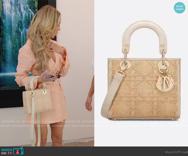 Dior Small Lady D-Lite Bag worn by Lisa Hochstein (Lisa Hochstein) on The Real Housewives of Miami