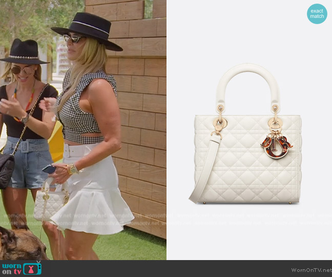 Dior Medium Lady Bag worn by Alexia Echevarria (Alexia Echevarria) on The Real Housewives of Miami