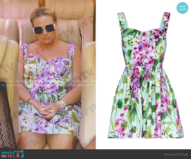 Dolce & Gabbana All-Over Floral Print Dress worn by  on The Real Housewives Ultimate Girls Trip