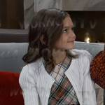 Donna’s plaid dress on General Hospital