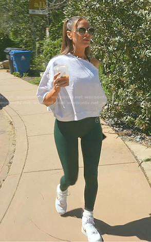 Dorit's green leggings on The Real Housewives of Beverly Hills